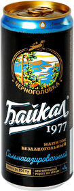 Напиток Черноголовка сильногазированный Байкал 1977 ж/б 330 мл