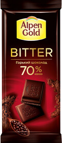 Шоколад Alpen Gold Bitter горький 70% какао 85г