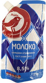 Молоко АШАН сгущенное, 270 г