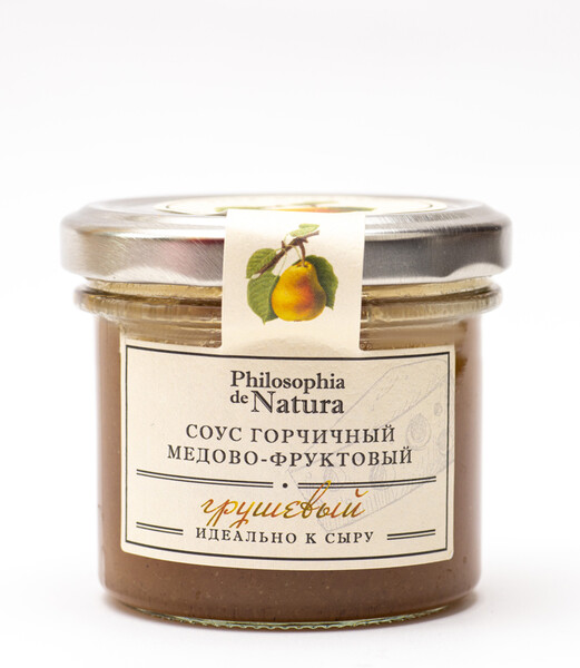 Соус Philosophia de Natura горчичный медово-фруктовый грушевый 100г