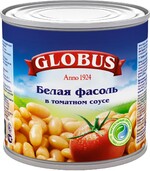Фасоль Globus белая в томатном соусе 400 г