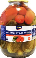 Ассорти Aro из томатов и огурцов 3 кг