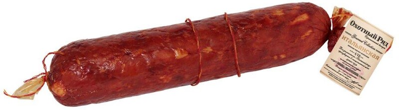 Колбаса варёно-копчёная Итальянская вяленая Охотный ряд, вес