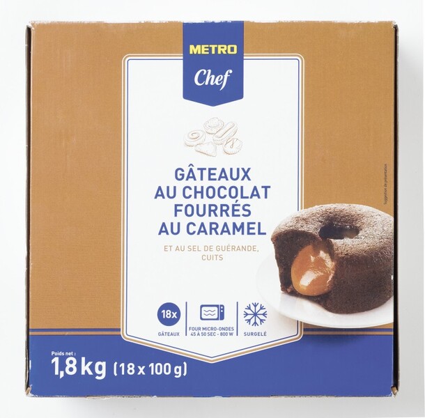 Фондан METRO CHEF с соленой карамелью, 110 г*18 шт. X 18 штук