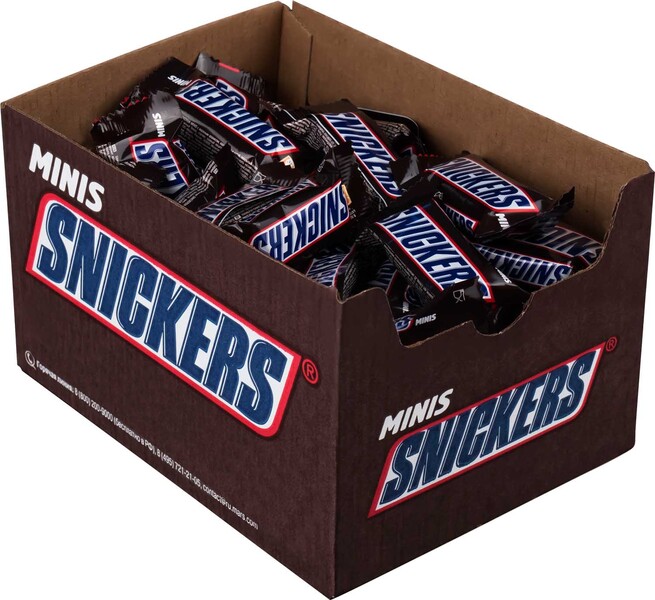 Шоколадные батончики Snickers Minis 2.9 кг