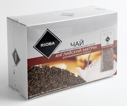 RIOBA Чай черный для заваривания в чайнике Английский завтрак, 20x5г