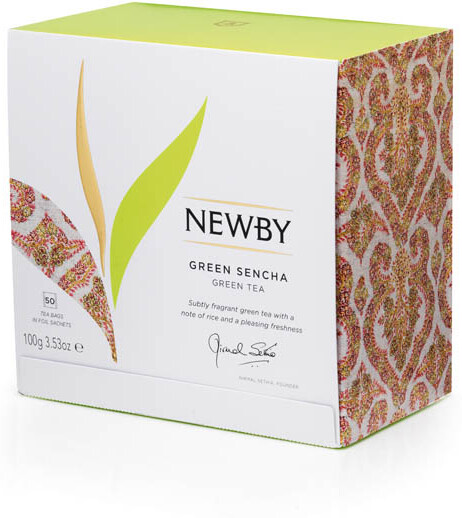 Чай зеленый Newby Green Sencha в пакетиках 2 г 50 шт