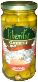 Оливки Liberitas зелёные с лососем 240 г