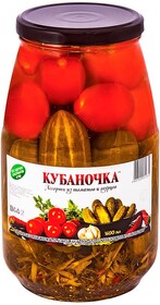 Ассорти Кубаночка из томатов и огурцов 1500 г