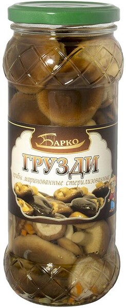 Грибы Барко Грузди отборные в маринаде