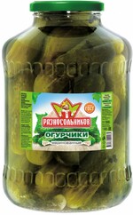 Огурчики маринованные РАЗНОСОЛЬНИКОВ ст/б, 3.00кг