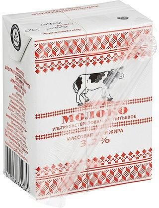 Молоко ультрапастеризованное 3,2%, Кружева, 200 мл., тетра-пак