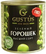 Горошек Gustus зеленый высший сорт ГОСТ 400 г