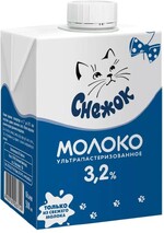 Молоко Снежок 3.2% 500мл