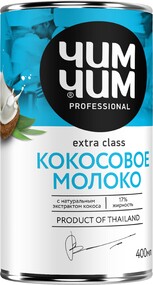 Кокосовое молоко 17% жирности, 400 мл