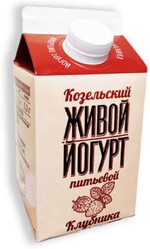 Йогурт живой Клубника 2,5% жир., 450г