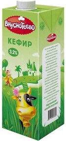 Кефир Вкуснотеево 3.2% 1 кг