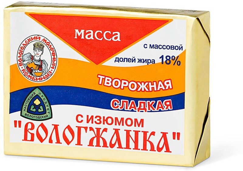 Масса Вологжанка с изюмом 18%