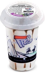 Мороженое ванильное с черникой в пластиковом стакане, Поспел, 180 гр., пластиковый стакан