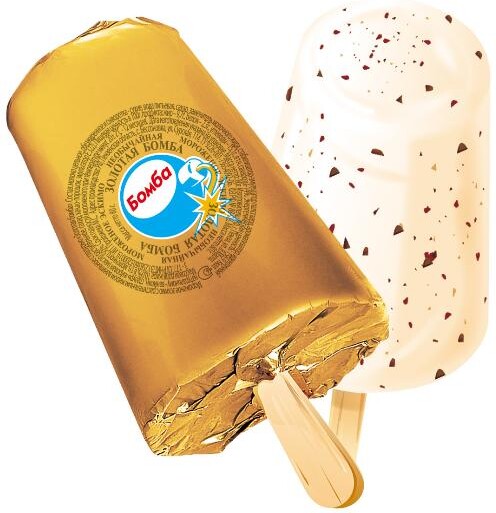 Мороженое Колибри Эскимо Бомба с шоколадной крошкой