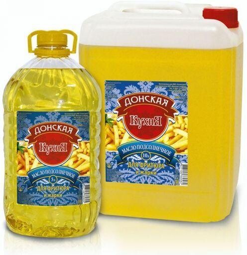Масло подсолнечное фритюрное Донская Кухня 5 л.