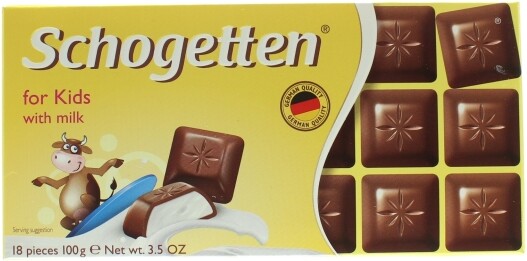 Шоколад молочный Schogetten for Kids с молочной начинкой 100г