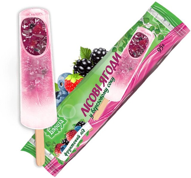 Фруктовый лед Белая Береза Лесная ягода в березовом соку