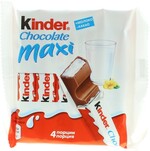 Шоколад Kinder молочный Макси, 21г