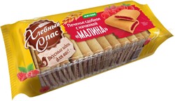 Печенье сдобное «Хлебный Спас с начинкой Малина» 200 гр.