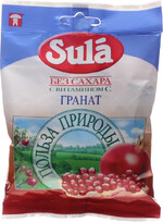 Карамель Sula леденцовая со вкусом граната, без сахара, 20 гр., ПЭТ