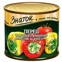Голубцы Знаток фаршированные мясом и рисом, 540 гр., ж/б