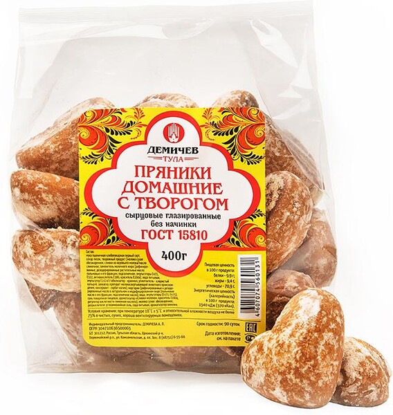 Пряники Демичев Домашние с творогом