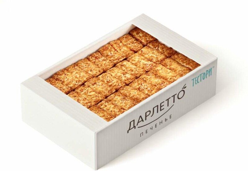 Печенье Сдобные палочки Снежка с черносмородиновым джемом, Дарлетто, 2 кг., картон