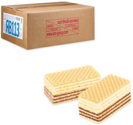 Вафли Яшкино Топ-Топ мини с начинкой из какао молока и арахиса 5 кг., картон