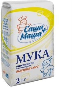 Мука пшеничная С.Пудовъ хлебопекарная в/с 2 кг