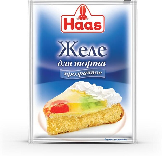Желе HAAS для торта Прозрачное, 0.01кг