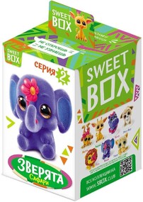 Мармелад жевательный Sweet Box Зверята с игрушкой в коробочке