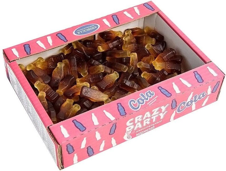 Мармелад жевательный фигурный Азовская КФ Кола, 1 кг., картонная коробка