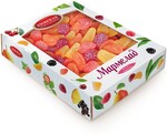 Мармелад желейный Фруктово-ягодный микс, Азовская КФ, 2 кг., картонная коробка