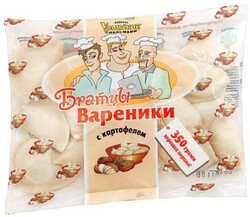БРАТЦЫ ВАРЕНИКИ С КАРТОФЕЛЕМ фас.350гр