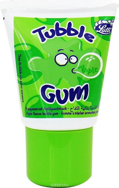 Жевательная резинка Lutti Tubble Gum Apple