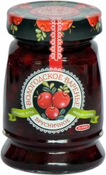 Варенье Вологодское варенье домашнее брусничное 370г