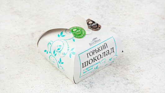 Шоколад горький с арахисовой пастой