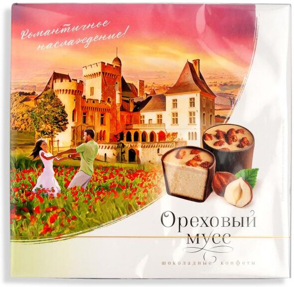 Конфеты шоколадные АШАН Ореховый мусс, 116 г