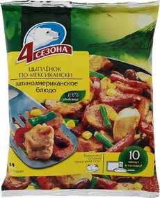 Цыпленок 4 Сезона по-мексикански латиноамериканское блюдо готовый замороженный продукт 600 г