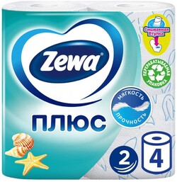 Бумага туалетная Zewa С ароматом океанической свежести 2 слоя 4 рулона Эссиэй