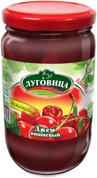 Джем вишня твист ГОСТ 31712-2012, Луговица, 430 гр., стекло