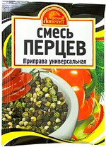 Бакалея Русский аппетит Приправа оригинальная Смесь перцев 15 гр. молотый
