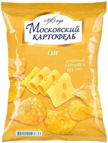 Чипсы картофельные «Московский картофель» со вкусом сыра, 130 г