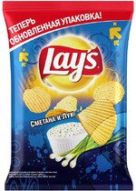 Чипсы «Lay's Сметана и лук картофельные» 40 гр.
